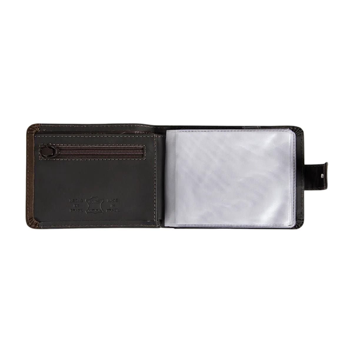 Carteira Masculina em Couro Ferracini CFB005B Marrom Marrom 3