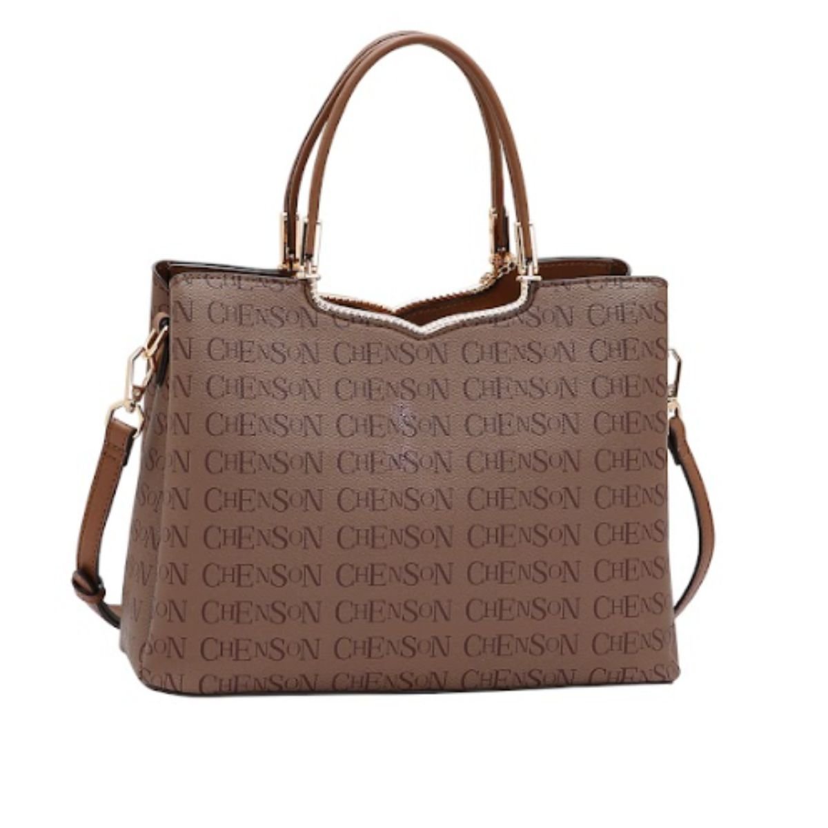 Bolsa Chenson Cristal Monograma 85398 Marrom Marrom 3