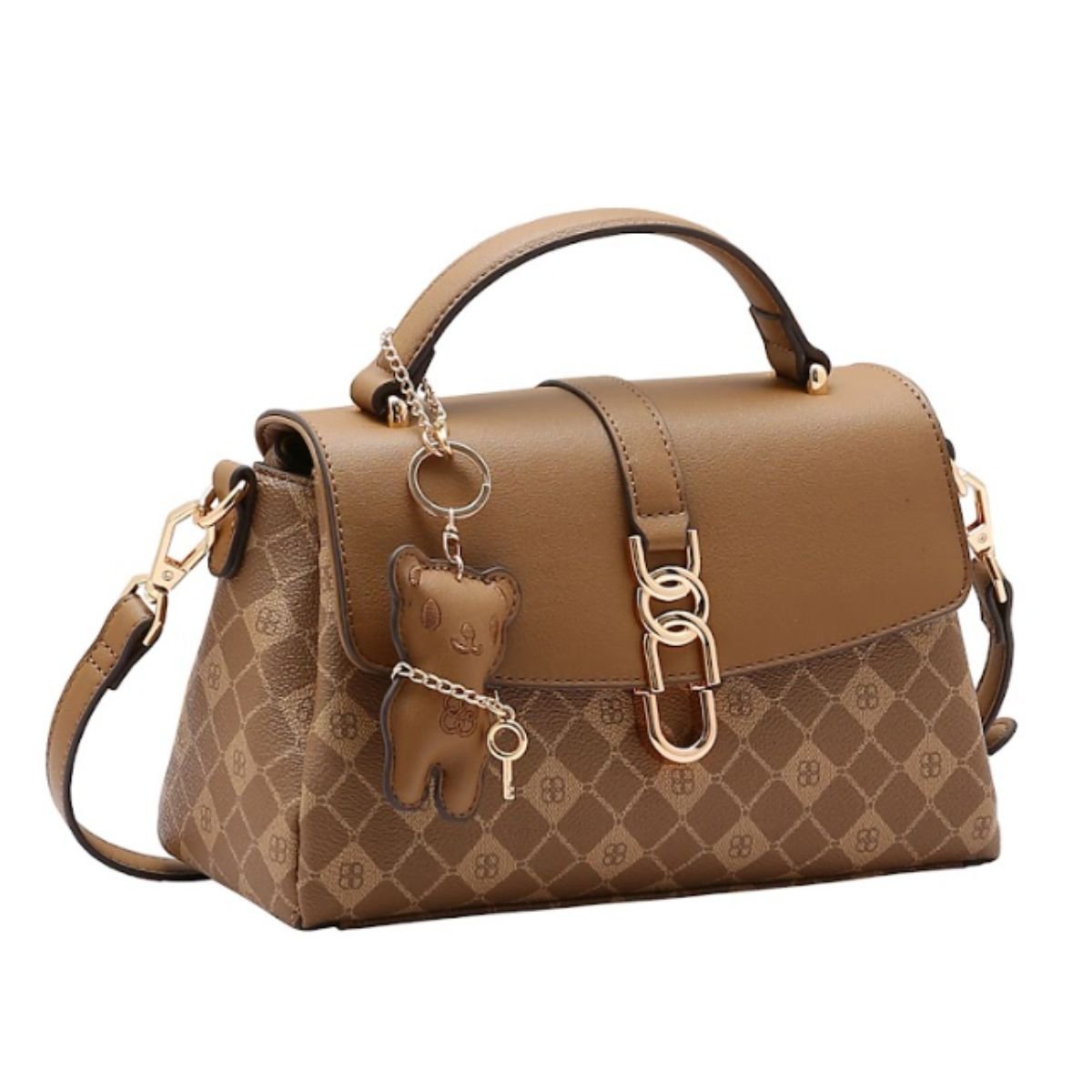 Bolsa Chenson Monograma Elemento Gráfico 85389 Bege