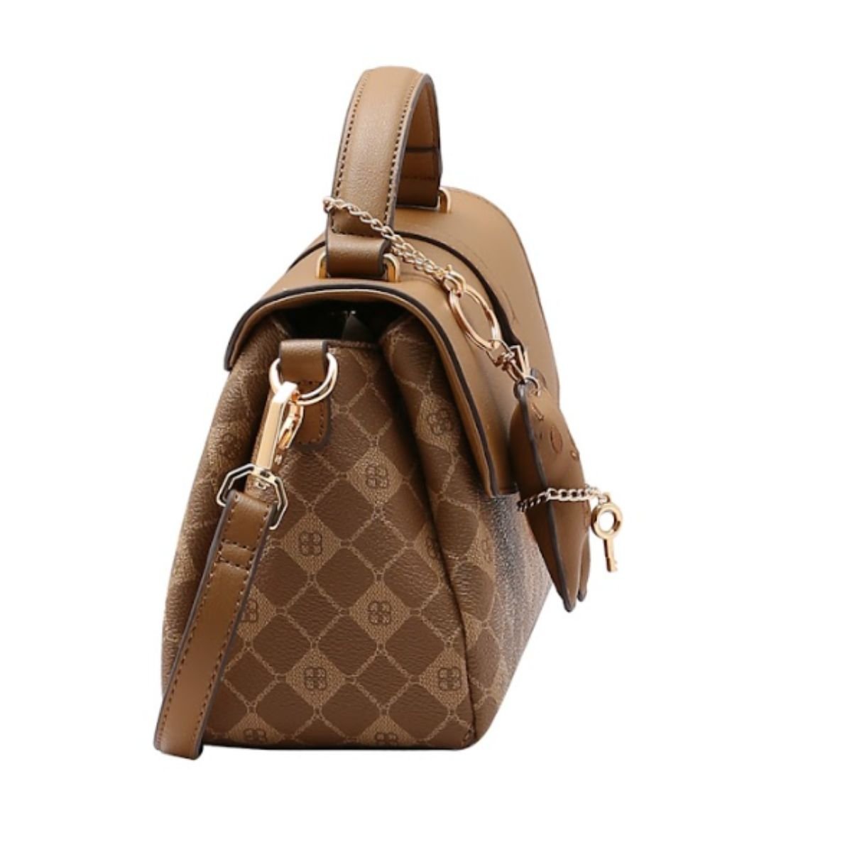 Bolsa Chenson Monograma Elemento Gráfico 85389 Bege Bege 2