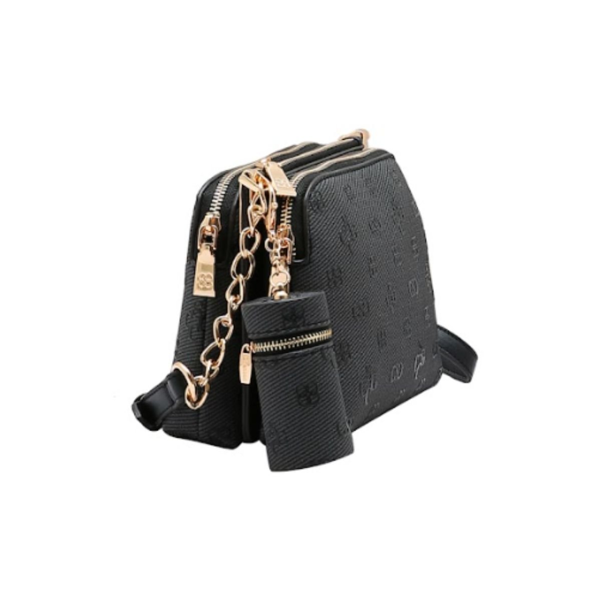 Bolsa Chenson Monograma Atemporal 85417 Preto Preto 2
