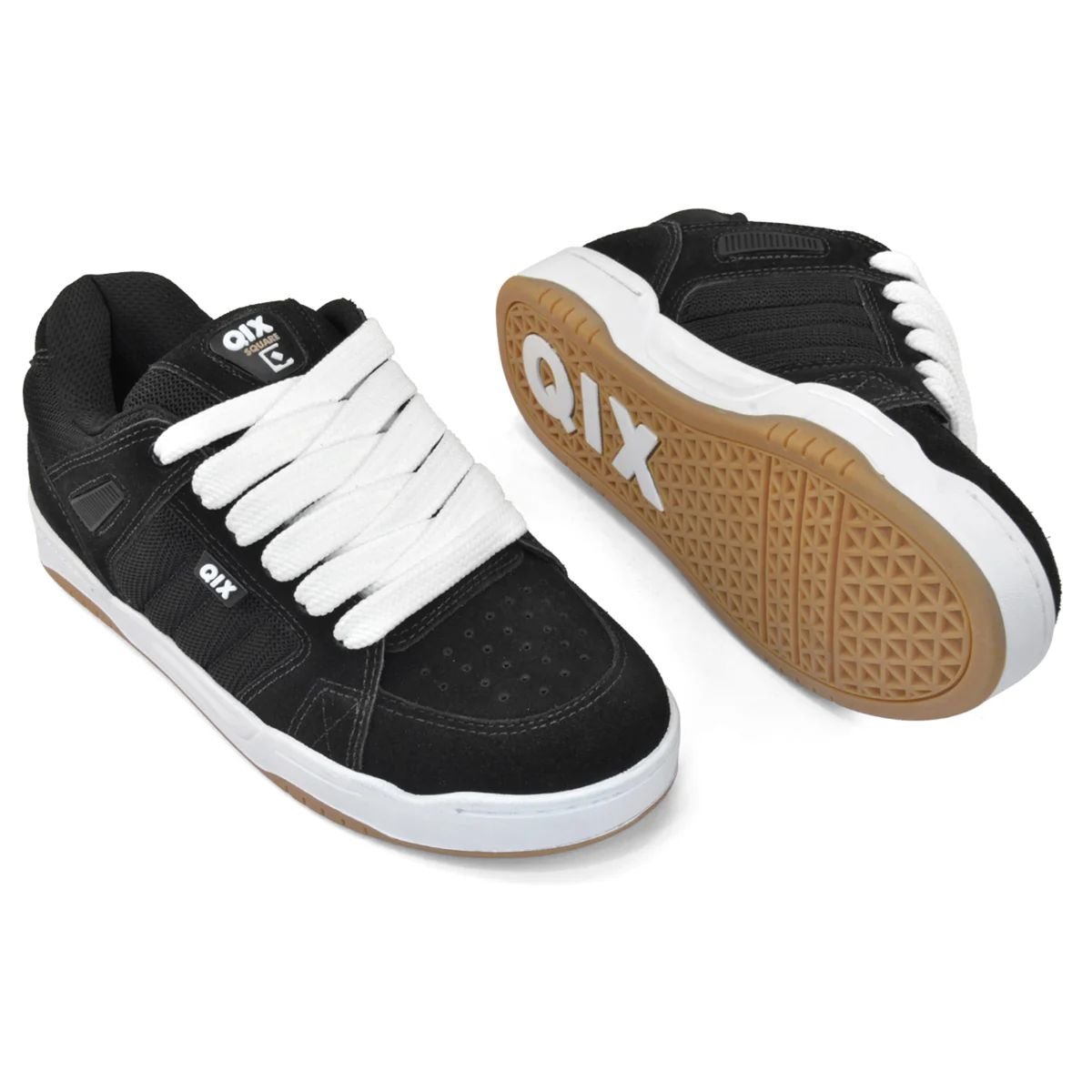 Tênis Qix Square Suede 52010031 Preto  Preto 3