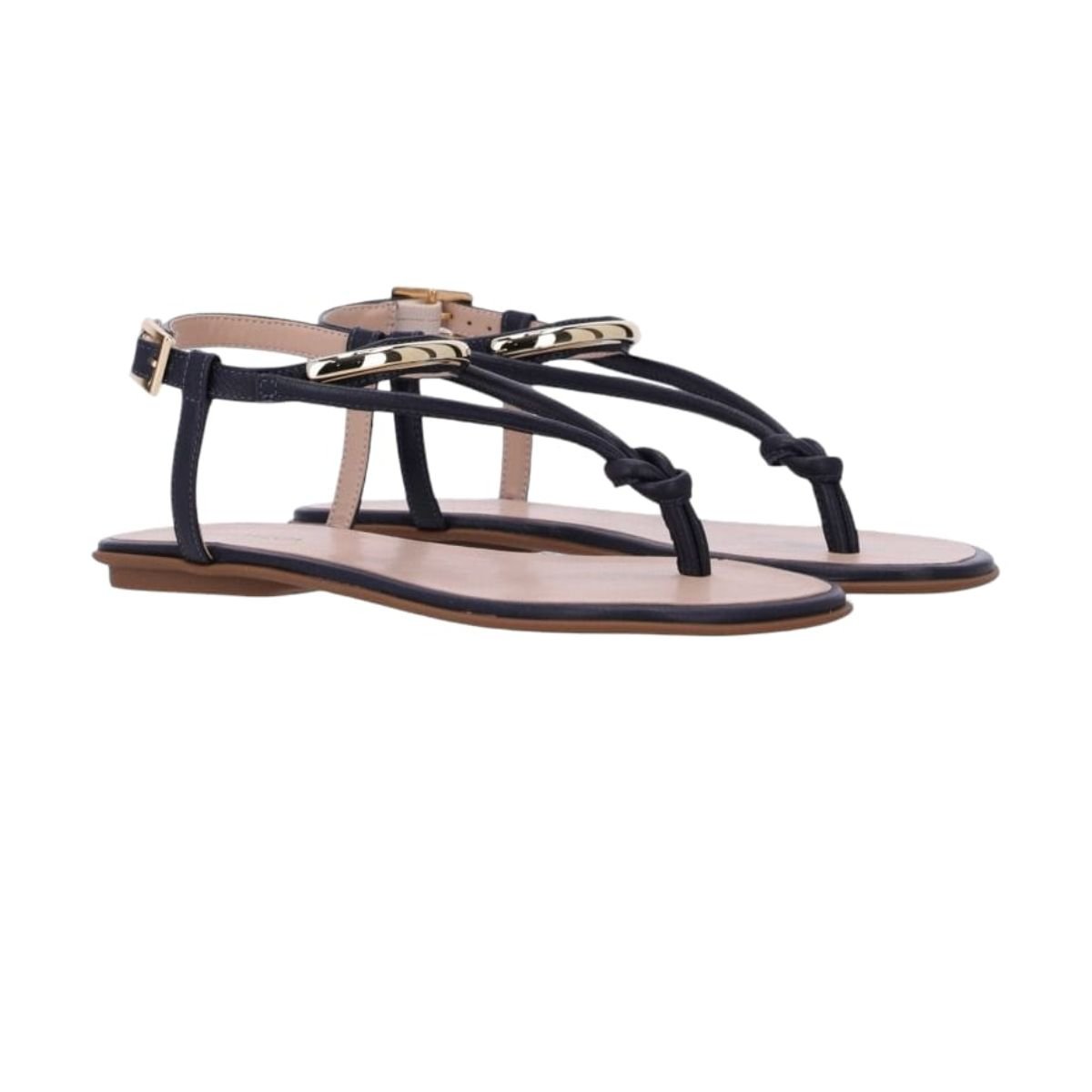 Sandália em Couro Saara Luz Da Lua 52217800 Marinho Azul Marinho 2