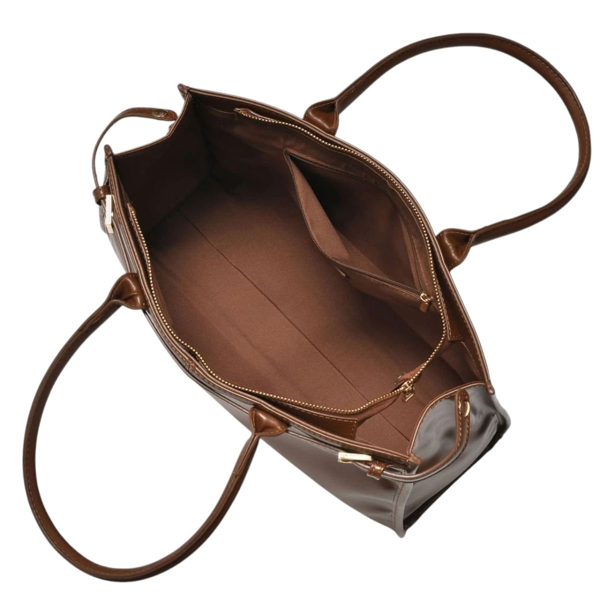 Bolsa Tote Feminina Via Marte B1-307 Marrom Marrom 3