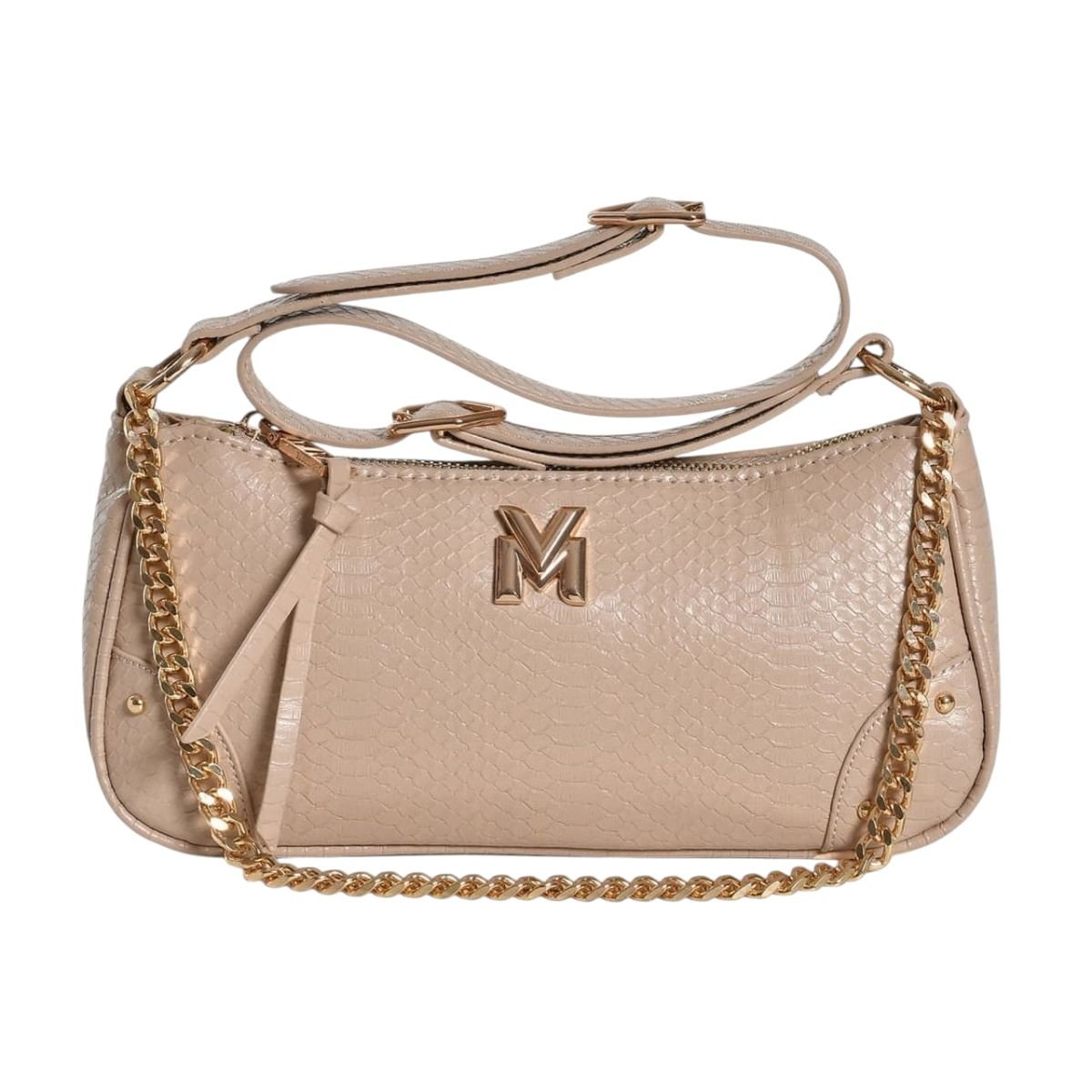 Bolsa Feminina Snake Via Marte B1-308 Bege