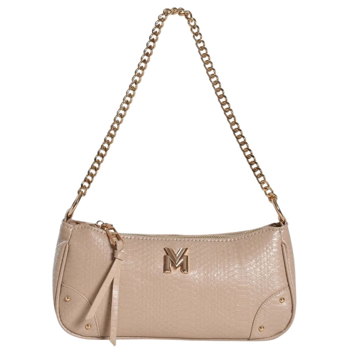 Bolsa Feminina Snake Via Marte B1-308 Bege Bege 4