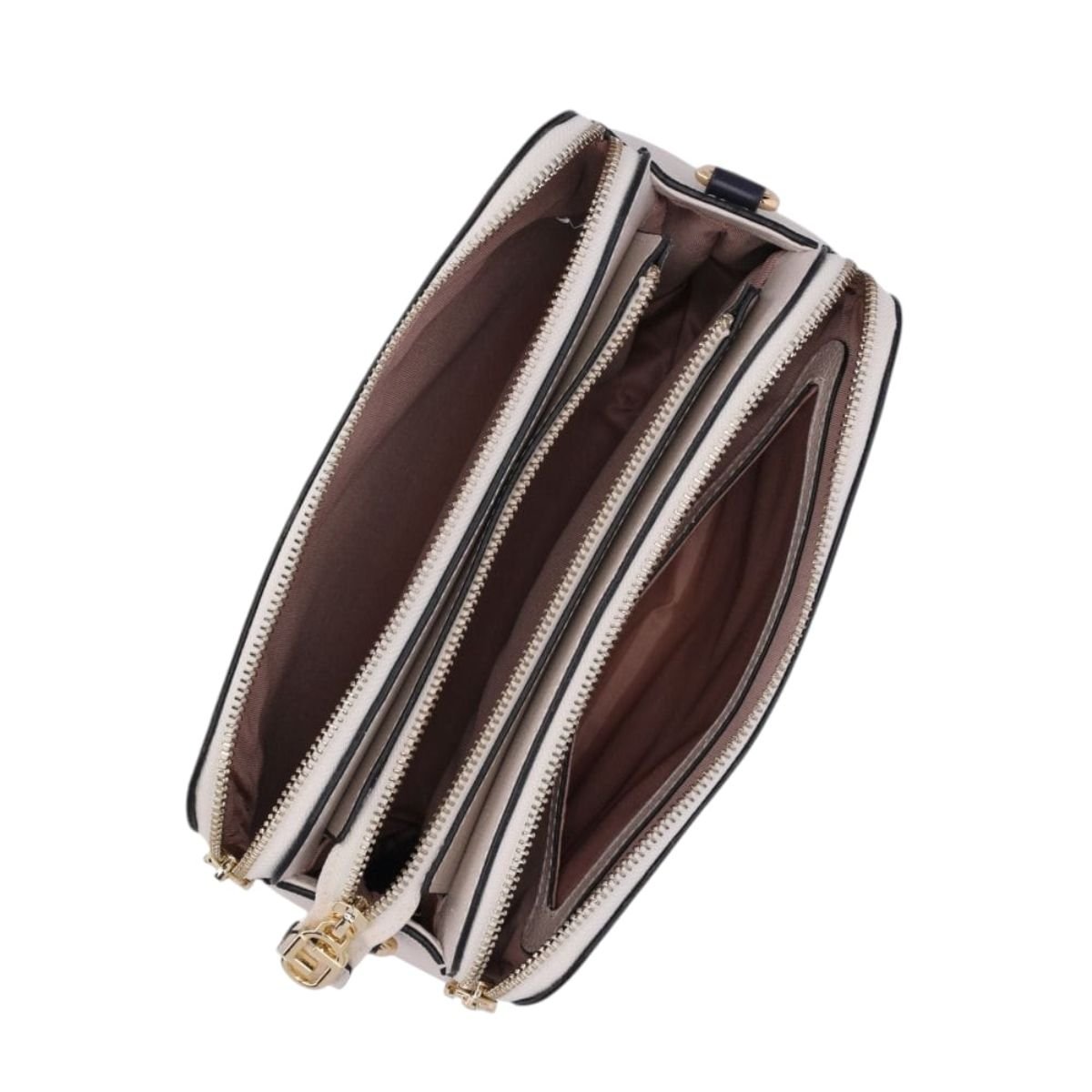 Bolsa em Couro Bella Tiracolo New Ridge Luz Da Lua 10006111 Creme Creme 4