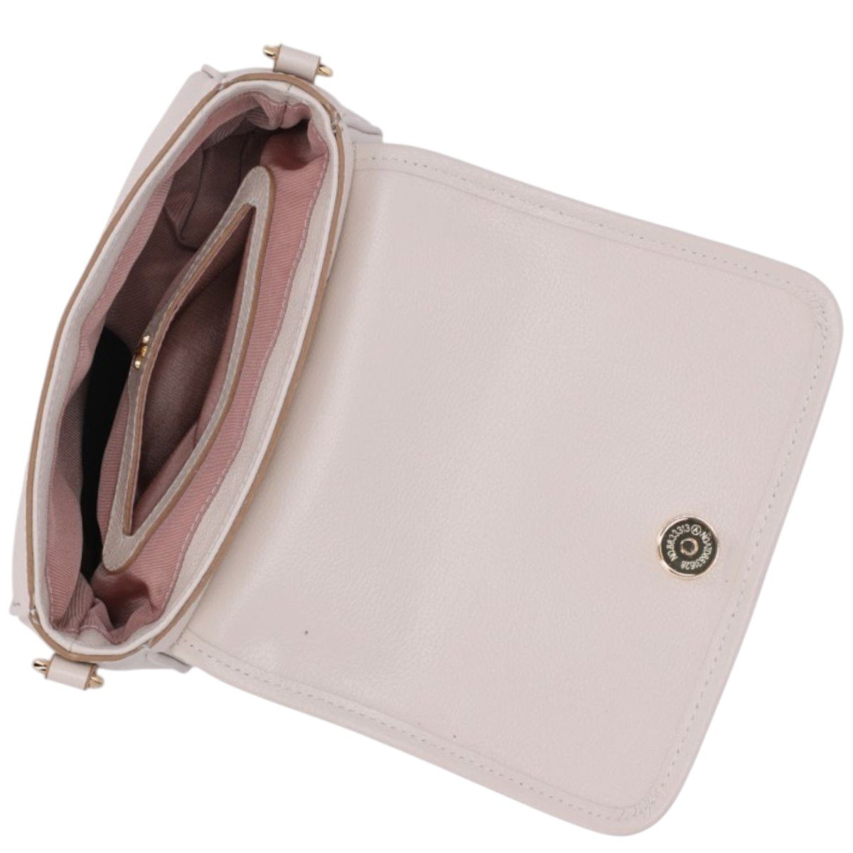 Bolsa em Couro Satchel Pequena  Luz Da Lua 2000760 Creme Creme 4