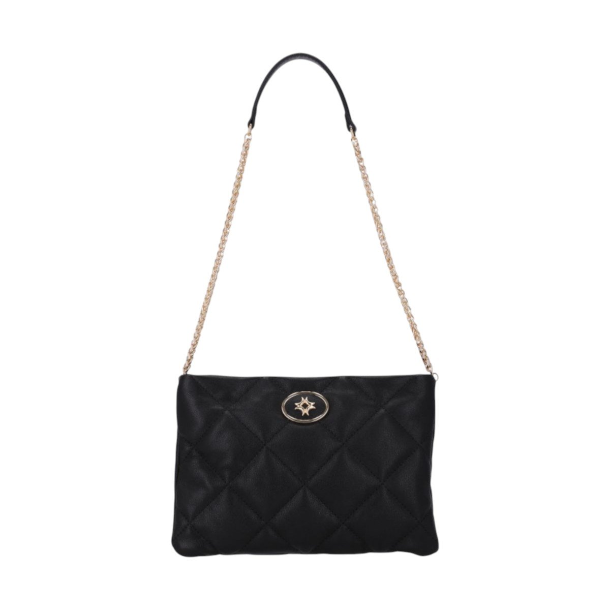 Bolsa em Couro Tiracolo Média Luz Da Lua 2000699 Preto