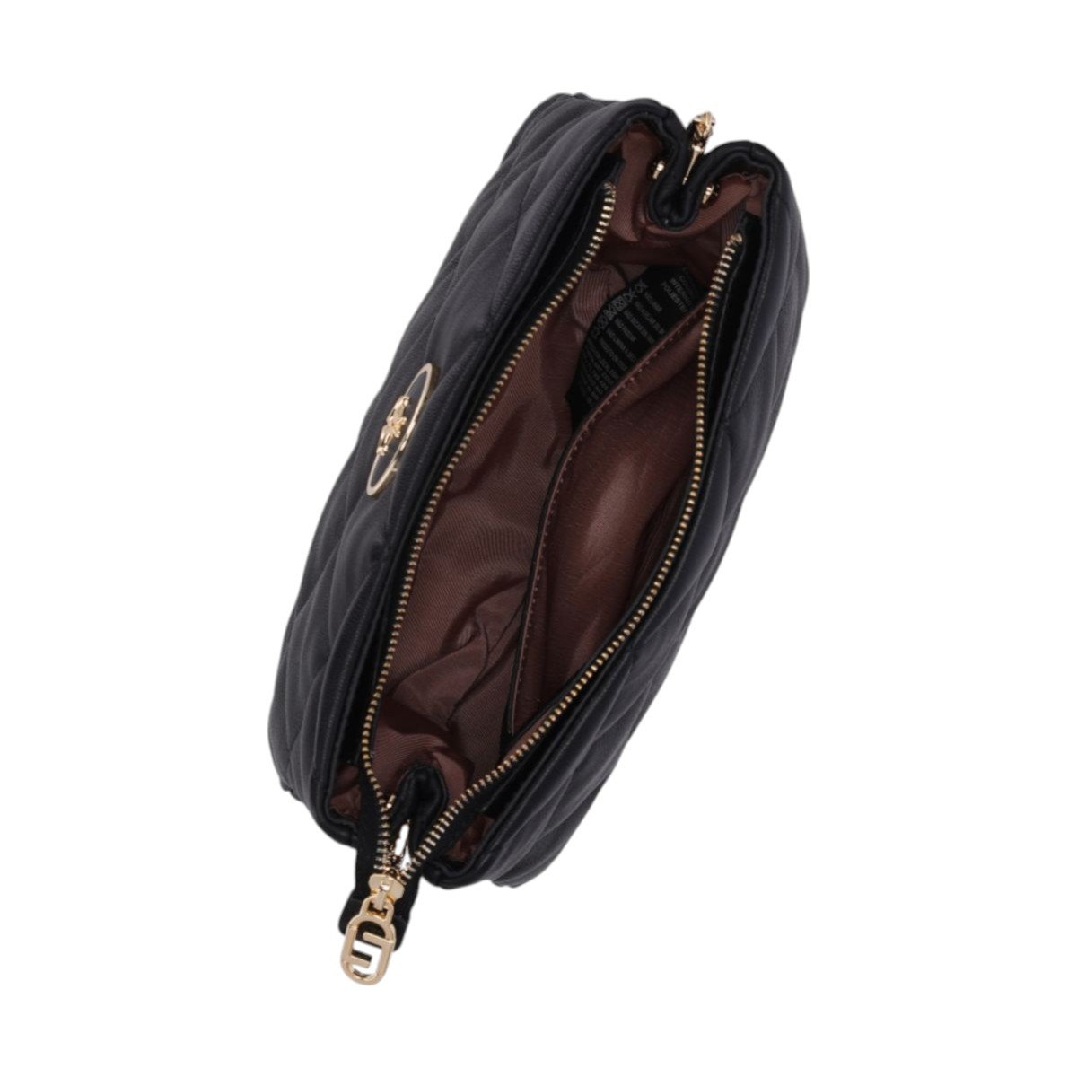 Bolsa em Couro Tiracolo Média Luz Da Lua 2000699 Preto Preto 4