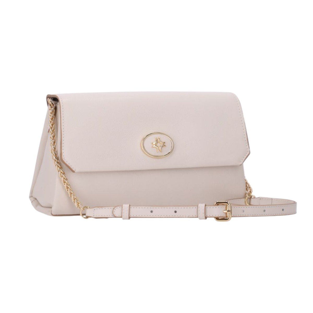 Bolsa em Couro Satchel Média Luz da Lua 2000749 Creme Creme 2