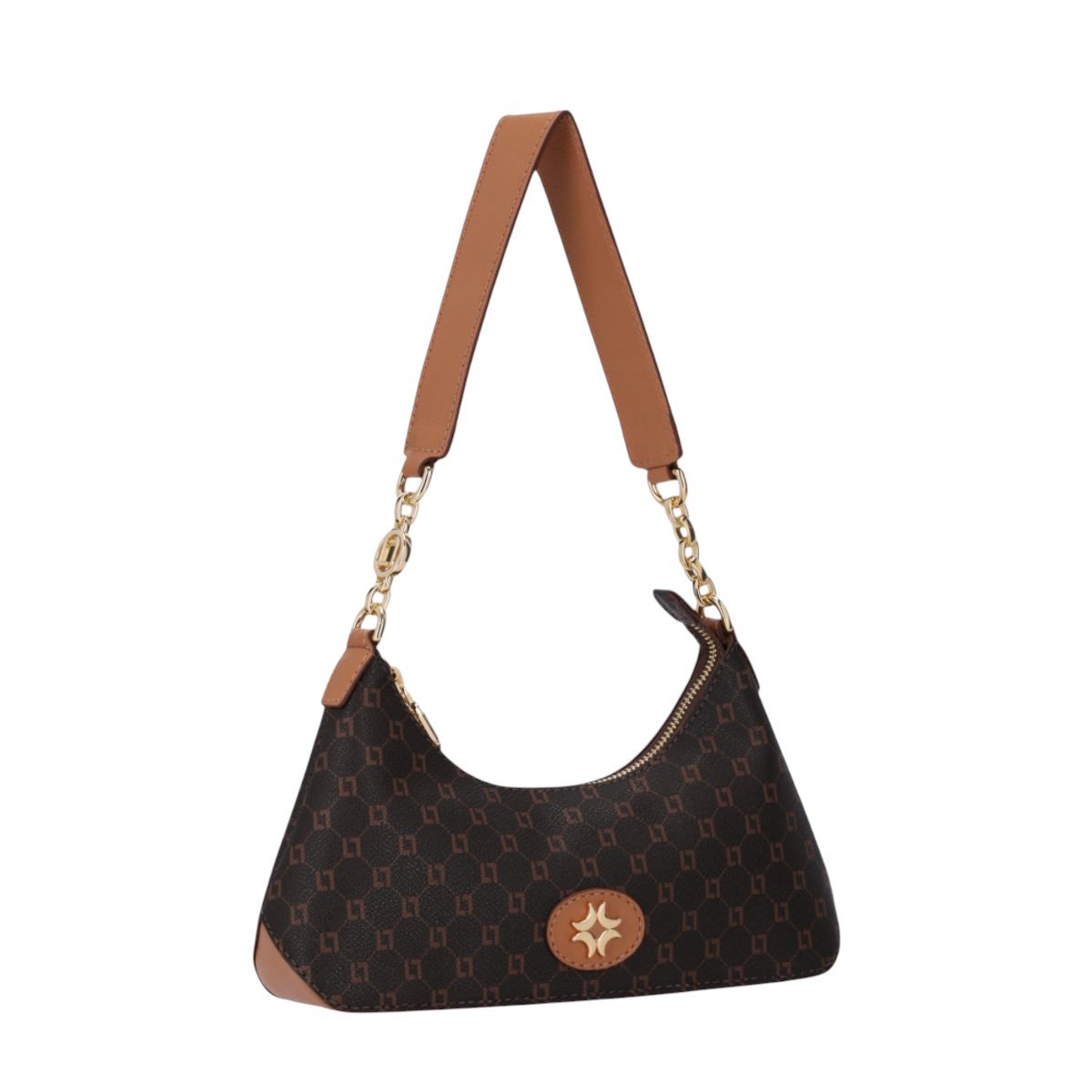 Bolsa Baguete Pequena Monograma Mocca Luz Da Lua 2000752 Marrom Marrom 2