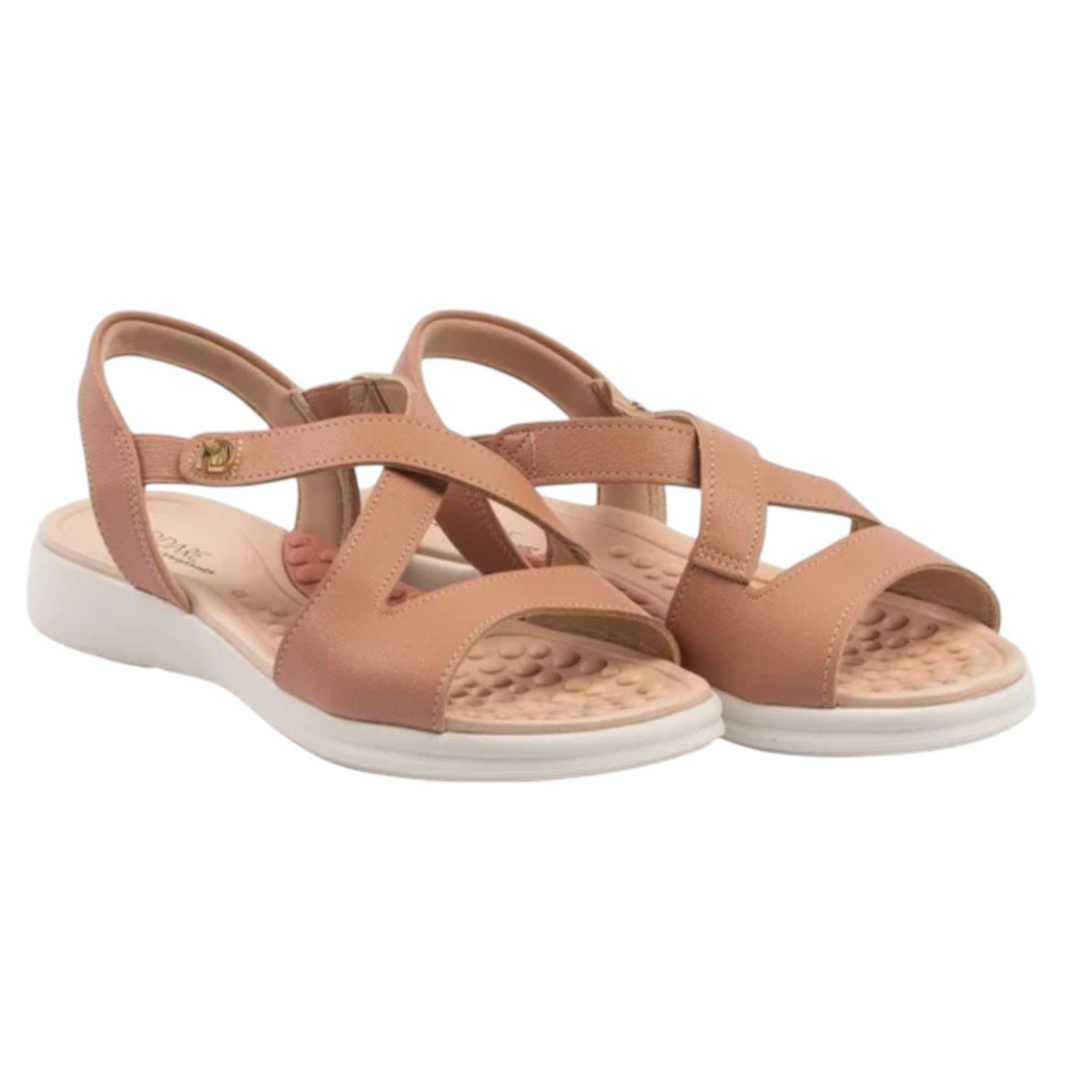 Sandália Ultra Conforto Massageadora Modare 7174121 Bege Bege 3