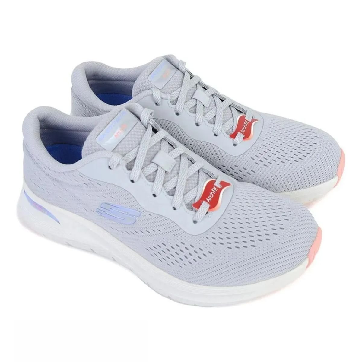 Tênis Feminino Corrida Arch Fit 2.0 Skechers 150051 Cinza Claro Cinza 2