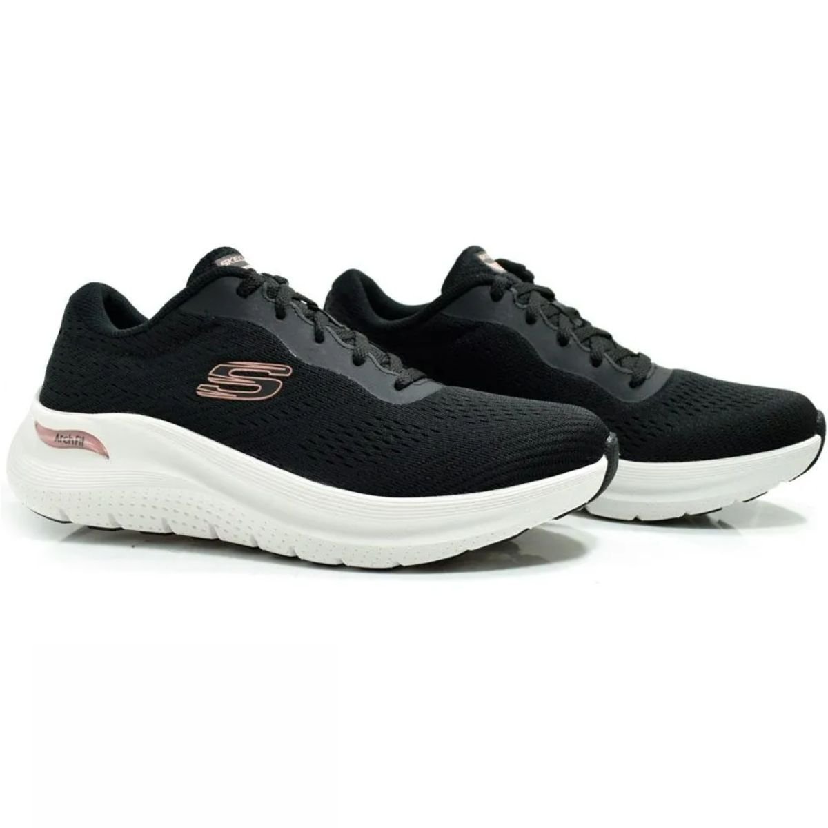 Tênis Feminino Corrida Arch Fit 2.0 Skechers 150051BR Preto Preto 2