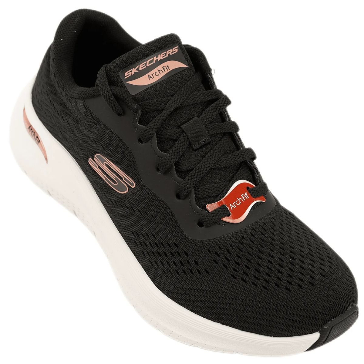 Tênis Feminino Corrida Arch Fit 2.0 Skechers 150051BR Preto Preto 3