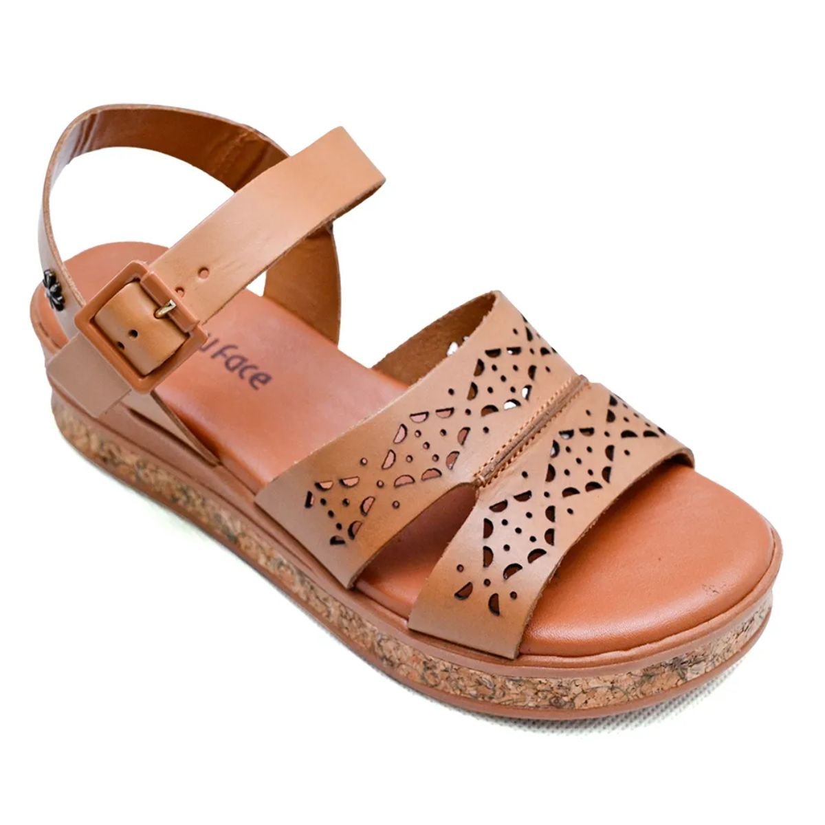 Sandália em Couro Anabella New Face 31805 Bege Bege 2