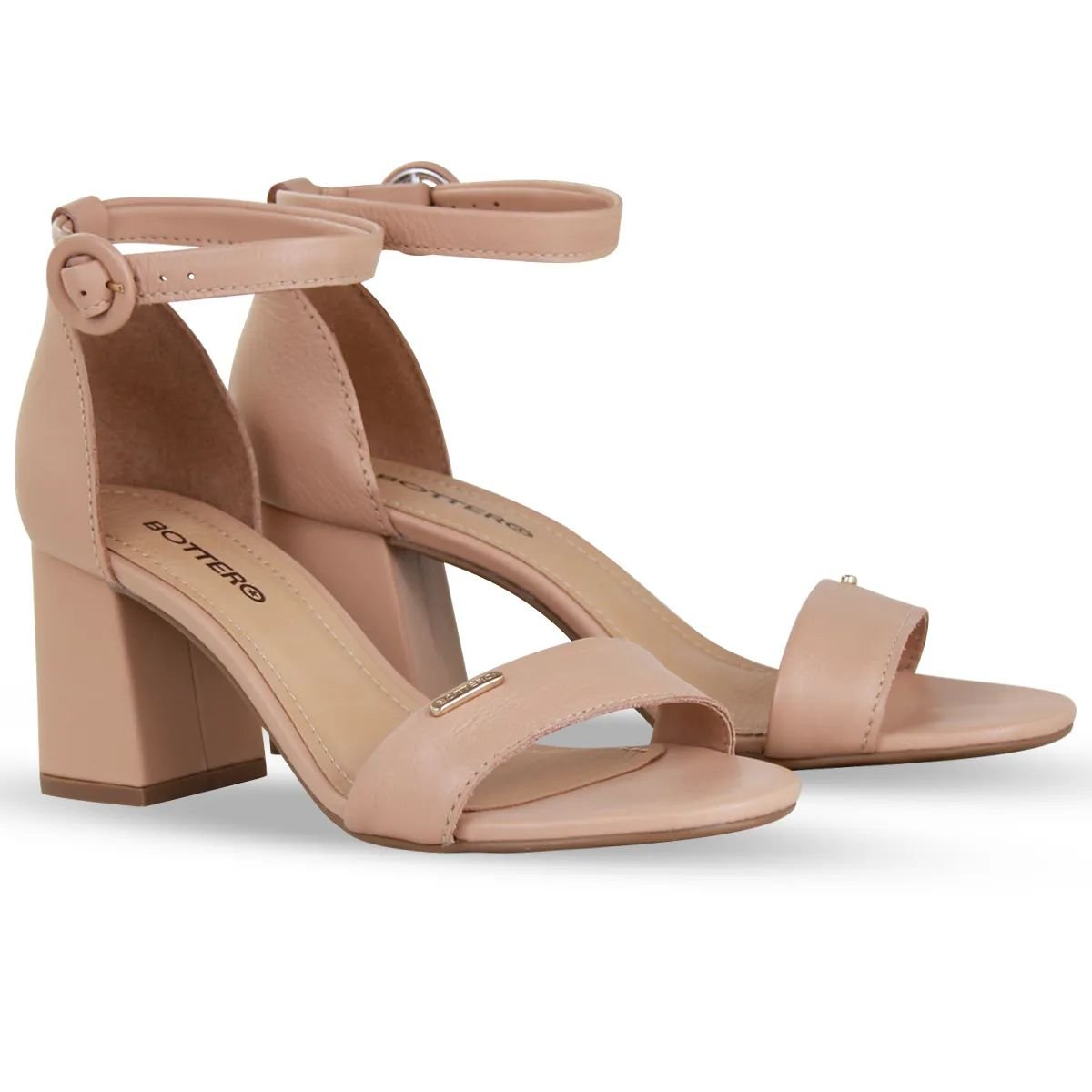 Sandália Feminina em Couro Bottero 372001 Bege Bege 2