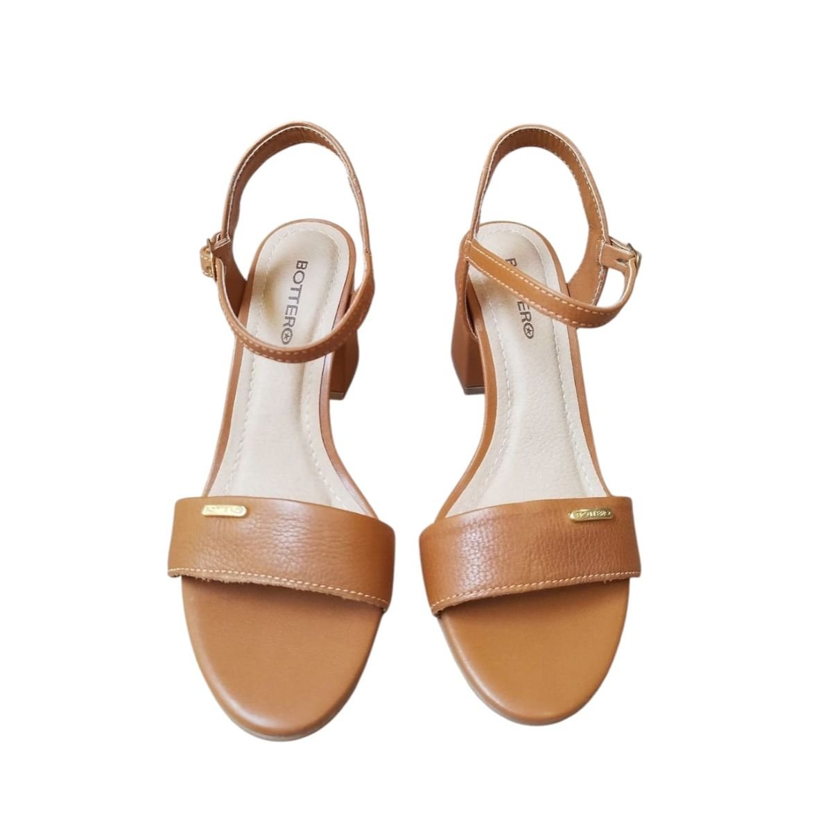 Sandália Feminina em Couro Bottero 373705 Caramelo Caramelo 3