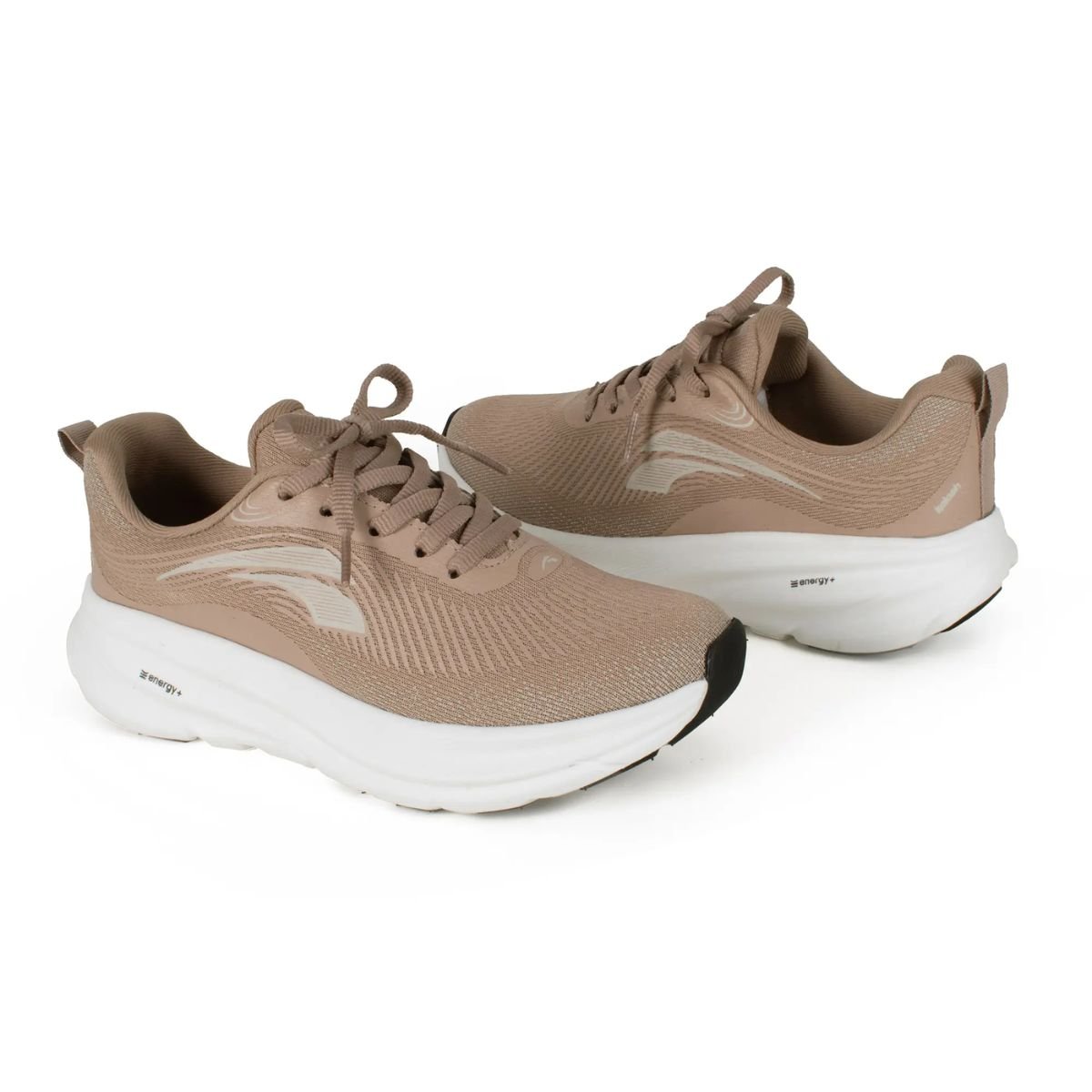 Tênis Feminino Esportivo Kolosh Velocit E0344 Bege Bege 2