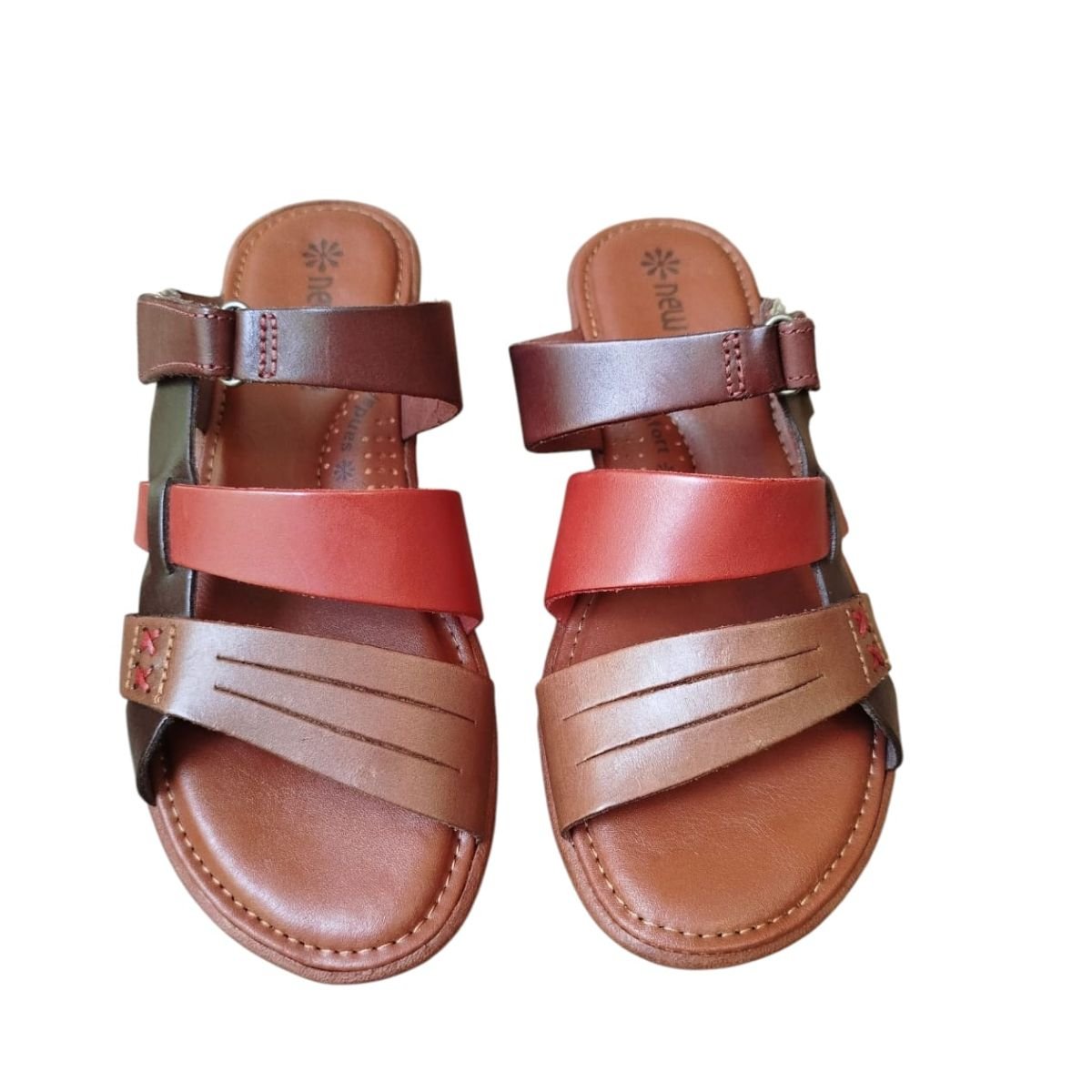 Tamanco Plataforma em Couro New Face 39501 Marrom Marrom 2