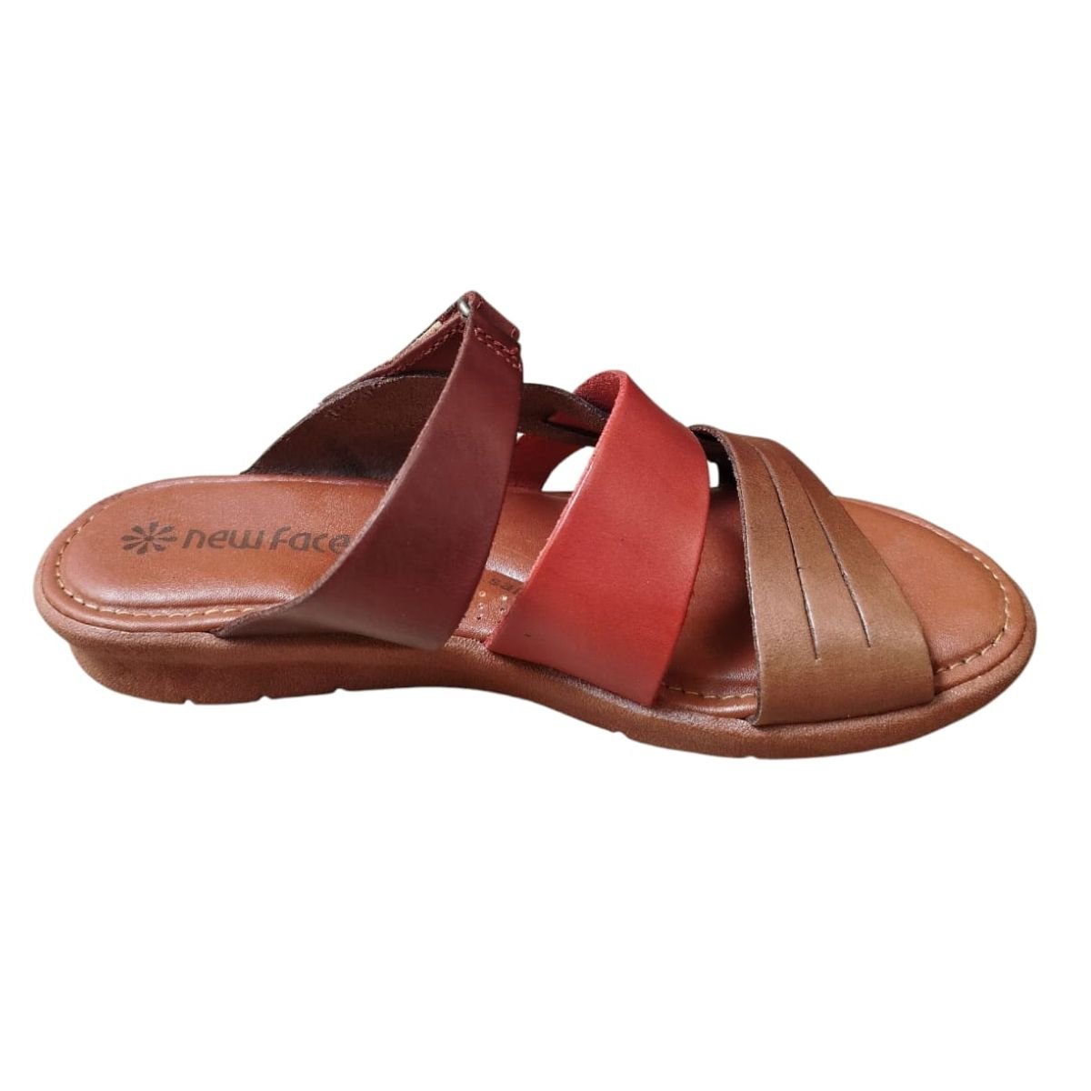 Tamanco Plataforma em Couro New Face 39501 Marrom Marrom 3