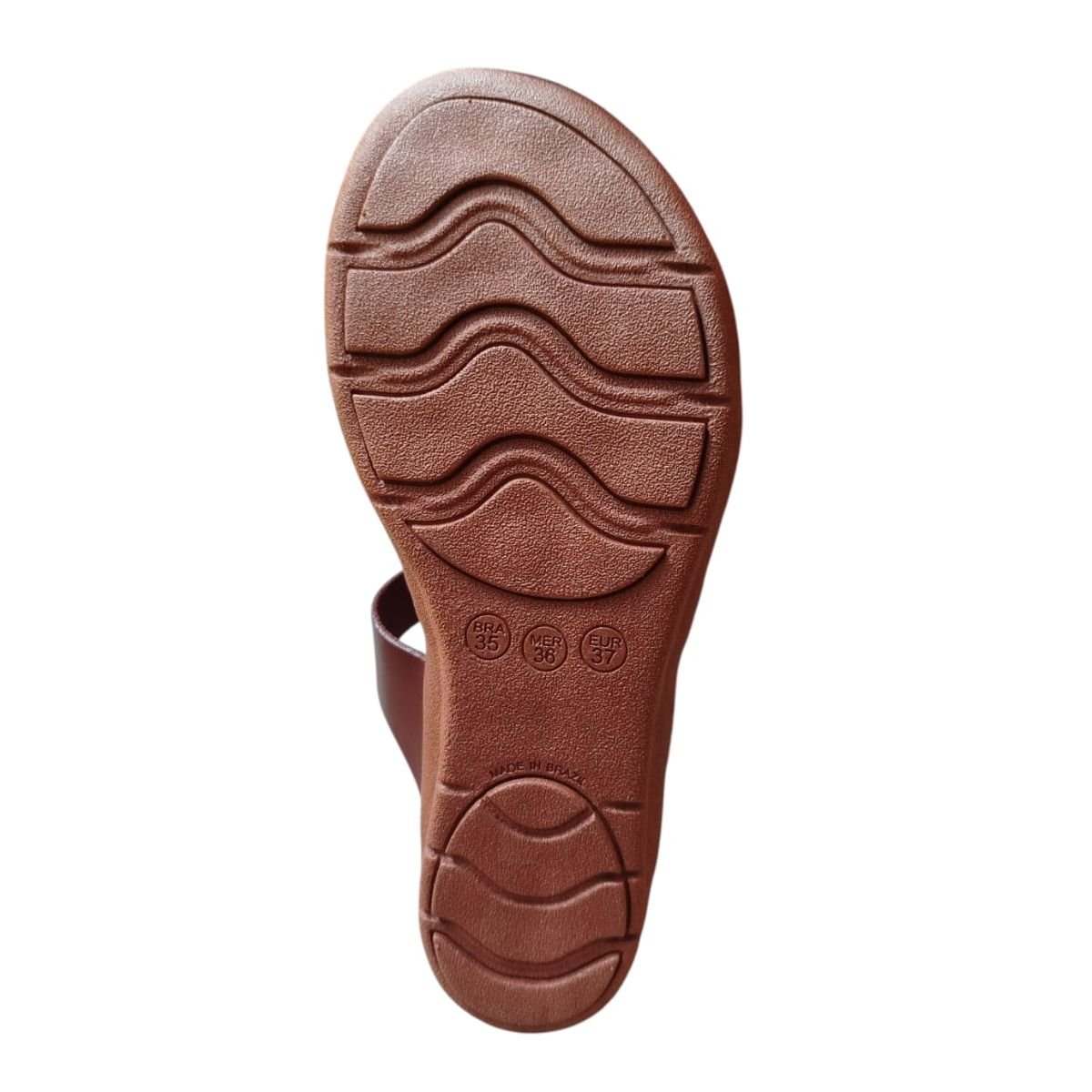 Tamanco Plataforma em Couro New Face 39501 Marrom Marrom 4