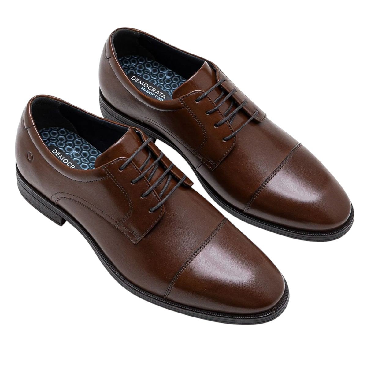 Sapato em Couro Duke Hi-Soft 32 Democrata 650102 Marrom Marrom 2