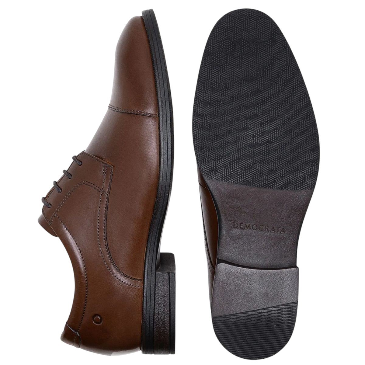 Sapato em Couro Duke Hi-Soft 32 Democrata 650102 Marrom Marrom 3