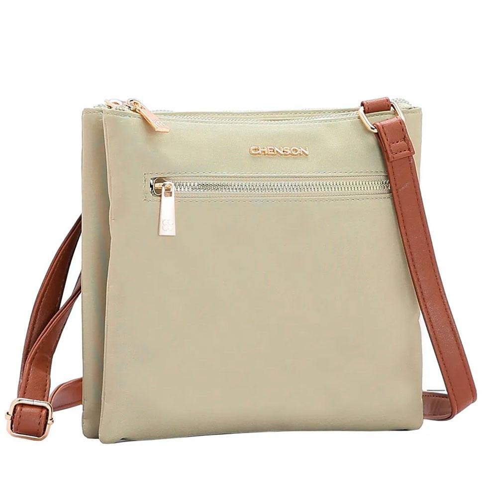 Bolsa Transversal Feminina Chenson 3184589 Bege 1
