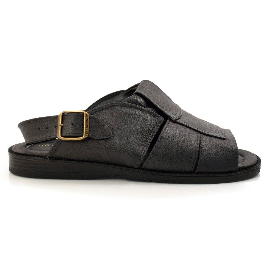 Chinelo de Couro Masculino Italianinho 34302 Preto 3