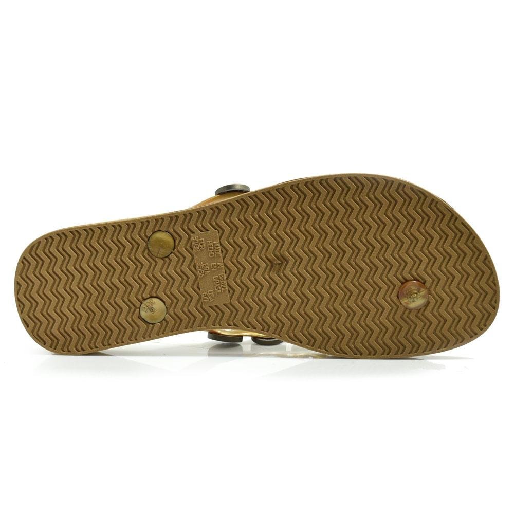 Chinelo Feminino Cazzualen CH-2102 Dourado 5