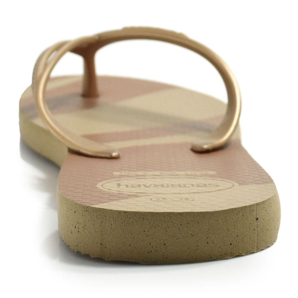 Chinelo Feminino Havaianas Elegance Print 4148804 Bege 4