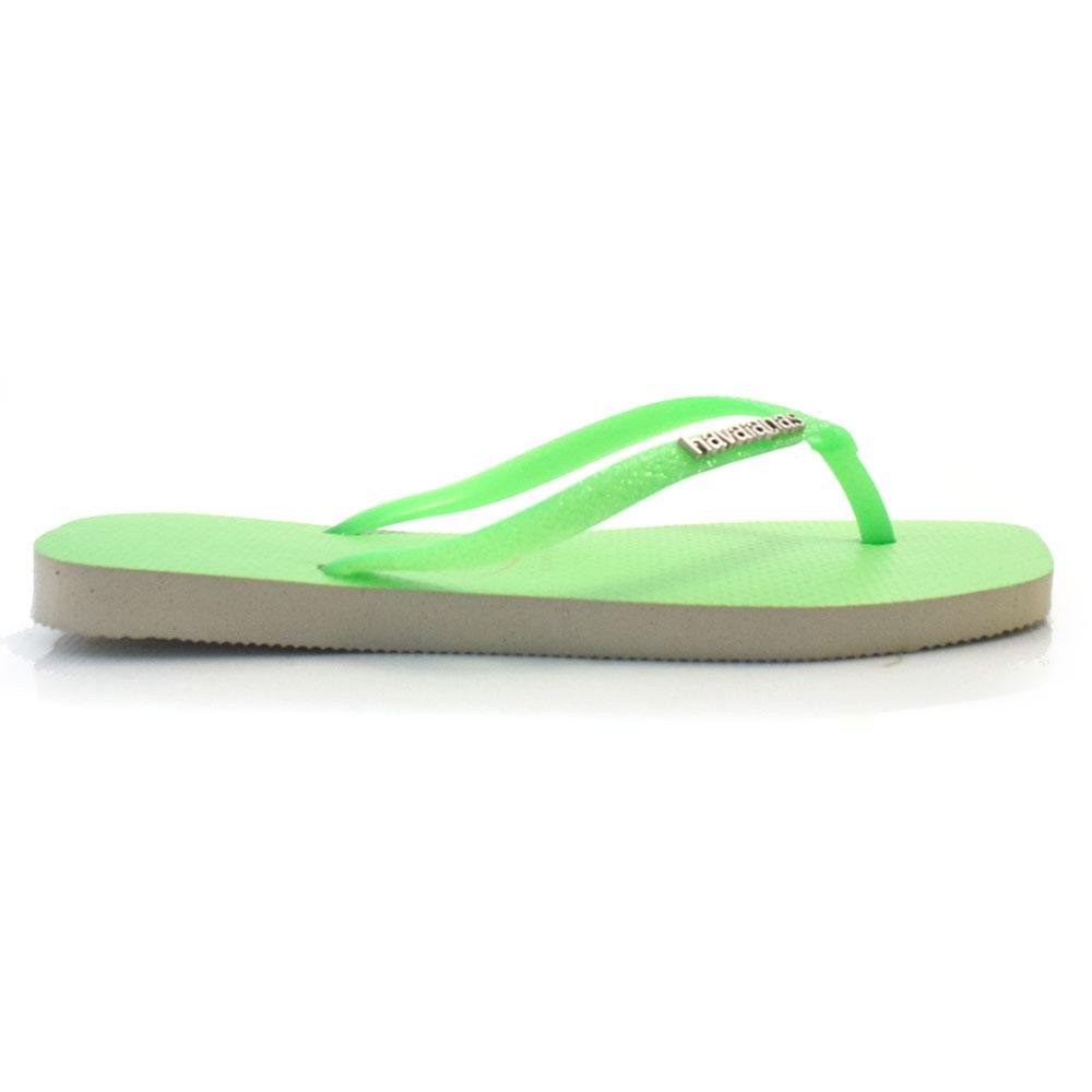 Chinelo Feminino Havaianas Slim Square Glitter 4148927 Verde 3