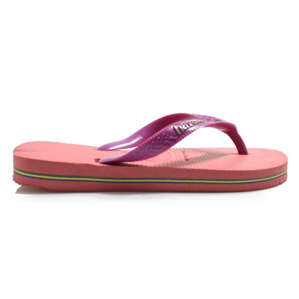 Chinelo Infantil Havaianas Brasil Logo 4110850 INF Rosa 3