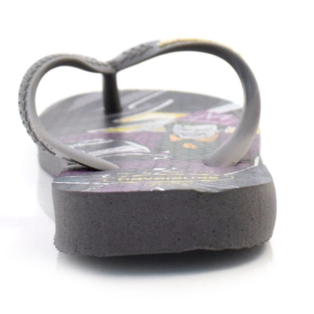 Chinelo Infantil Havaianas Top Herois 4149874 Cinza 4