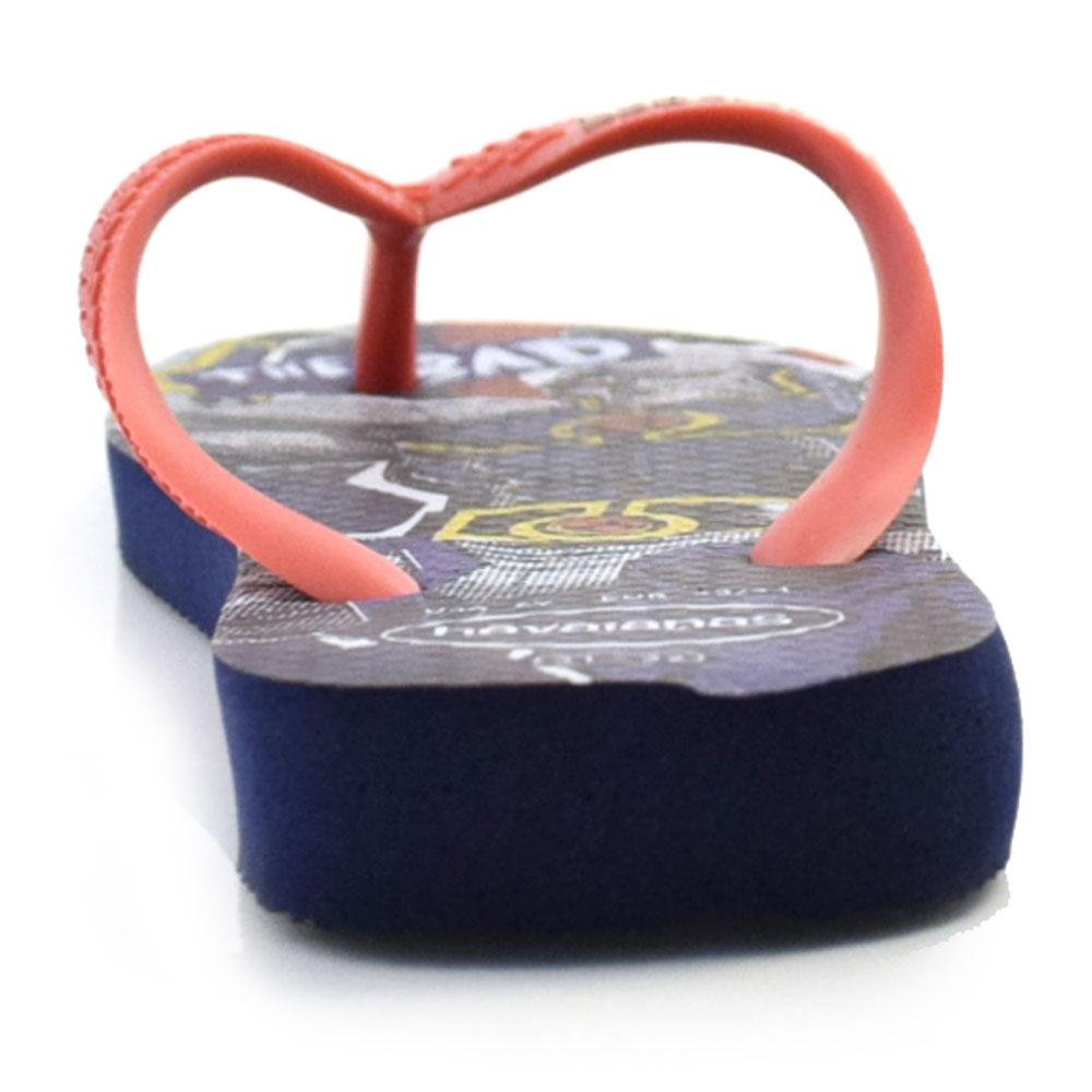 Chinelo Infantil Havaianas Top Herois 4149874 Azul 4