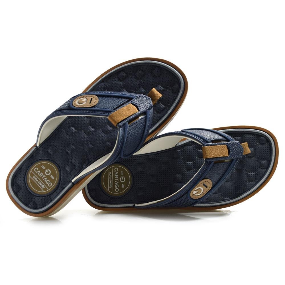 Chinelo Masculino Cartago Lyon IV Azul 1