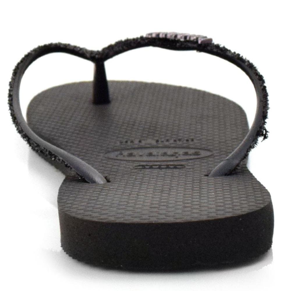 Chinelo Havaianas Slim Glitter II 4146975 AD Preto 4
