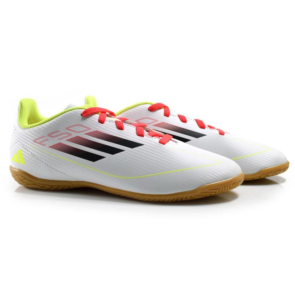 Chuteira Futsal Infantil Adidas F50 IE3735 Branco 2