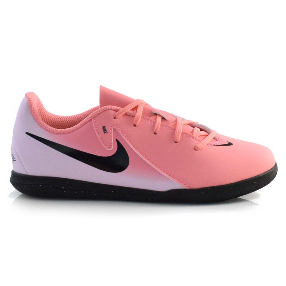 Chuteira de Futsal Infantil Nike Phanton FJ2606-600 JR Rosa