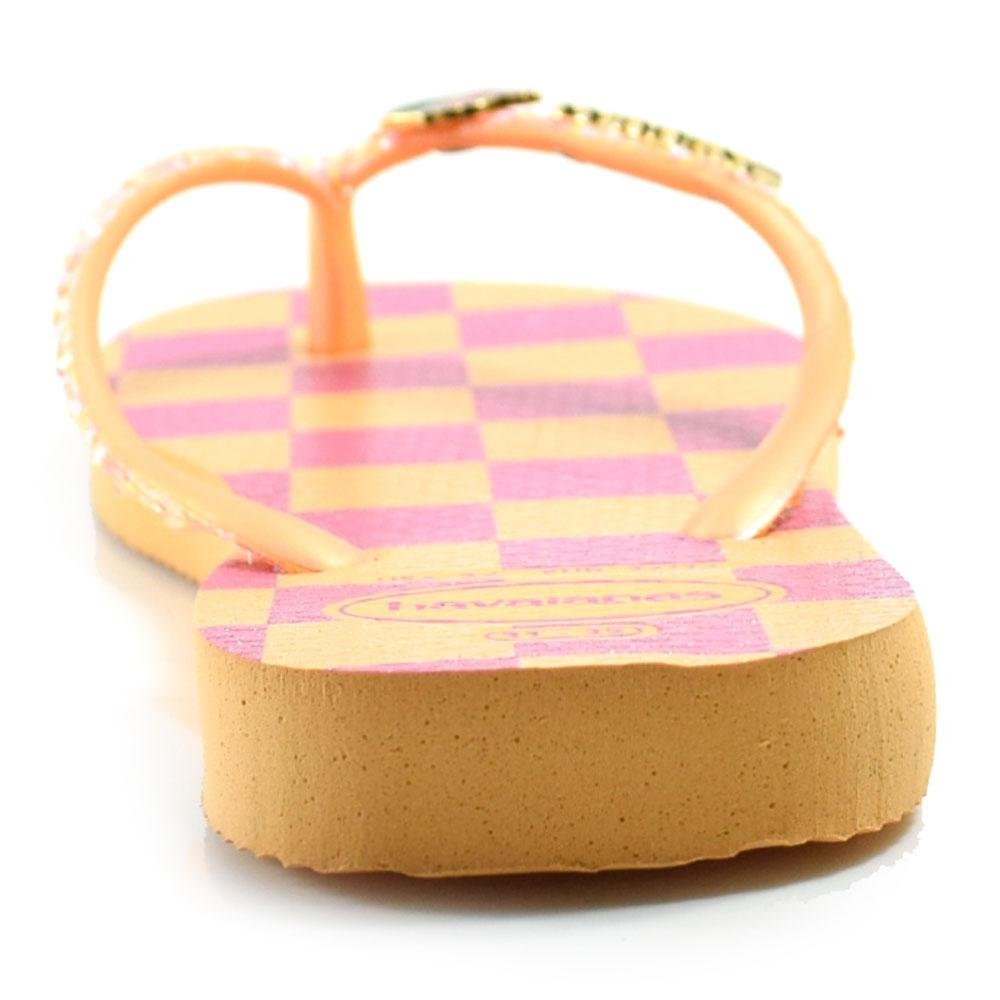Chinelo Havaianas Infantil Slim Glitter 4146976 Laranja 4
