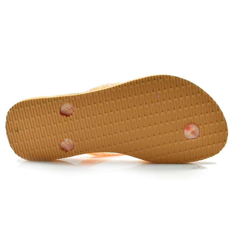 Chinelo Havaianas Infantil Slim Glitter 4146976 Laranja 5