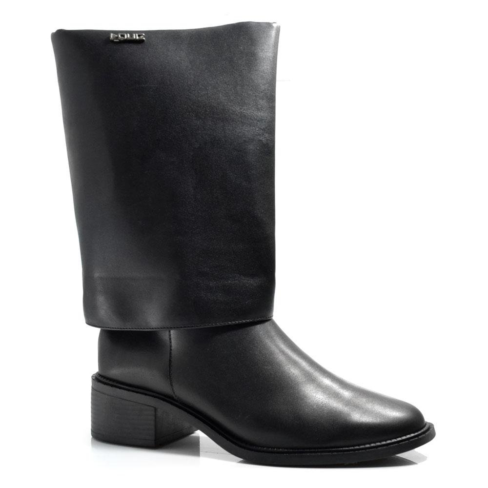 Bota com Lapela Feminina Quiz 69-1938-17 Preto 1
