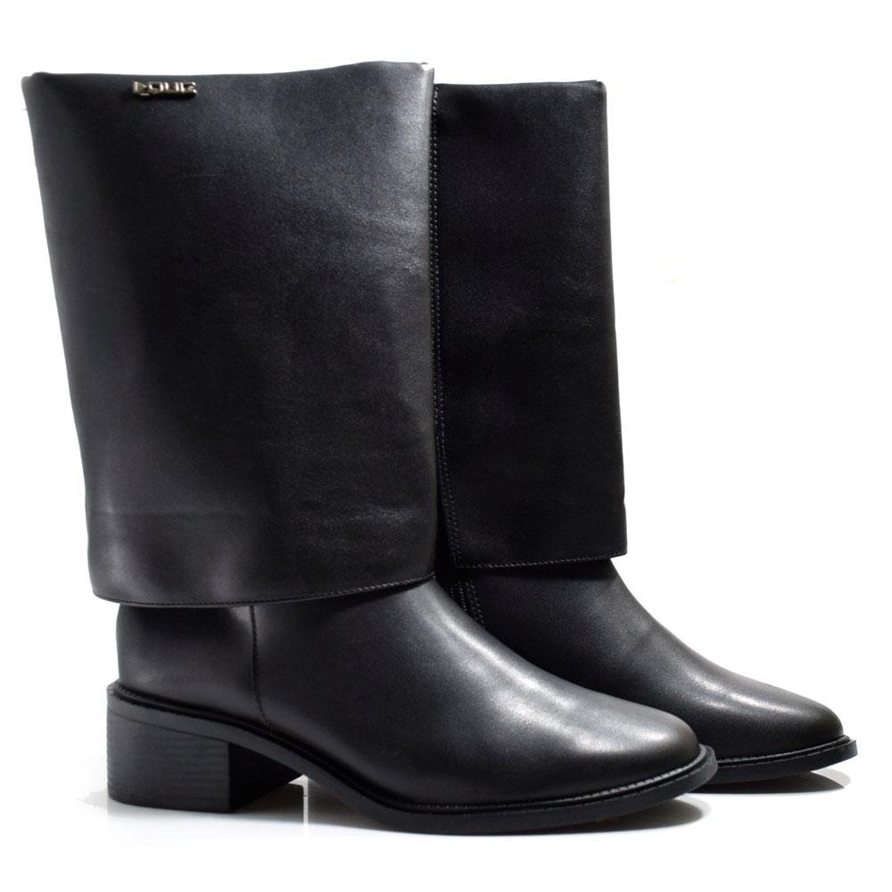 Bota com Lapela Feminina Quiz 69-1938-17 Preto 2