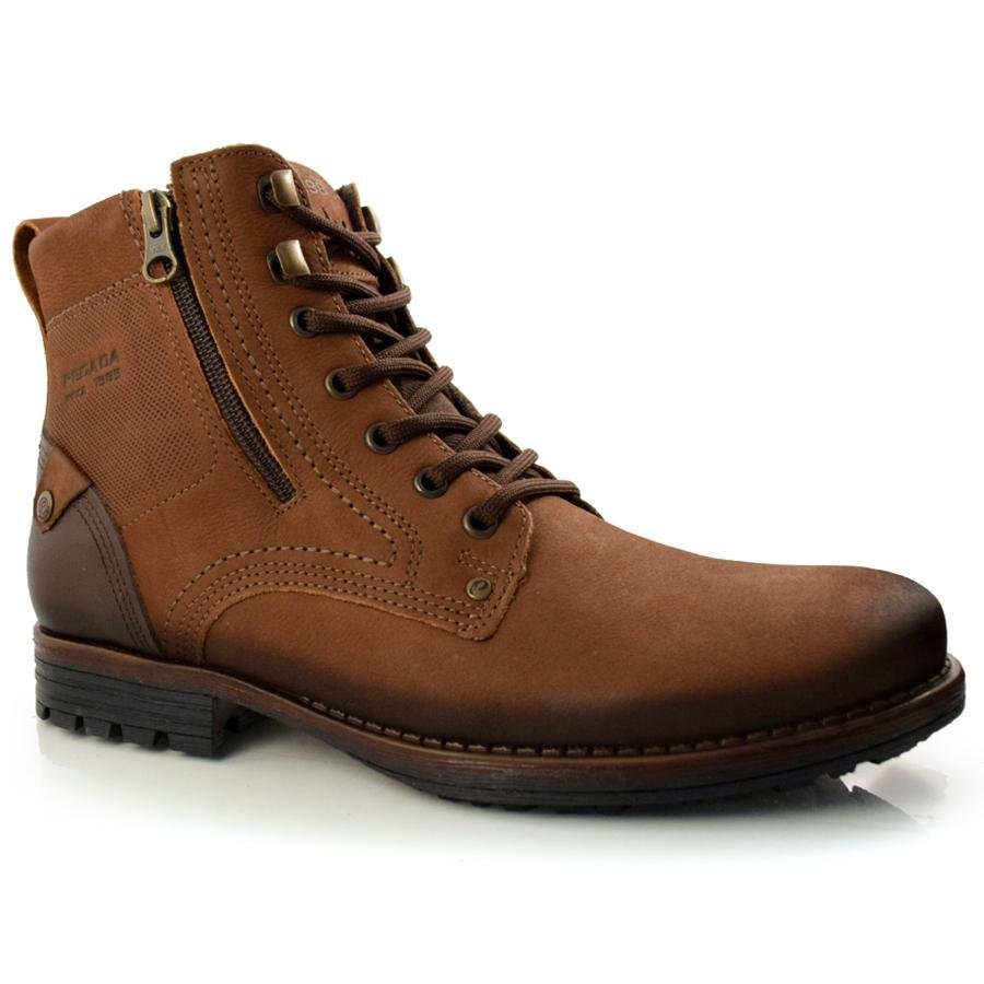 Coturno Masculino de Couro Pegada 180745