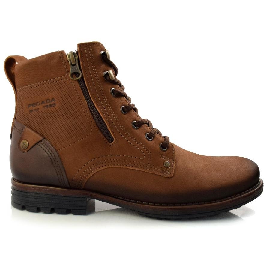 Coturno Masculino de Couro Pegada 180745 Marrom 3