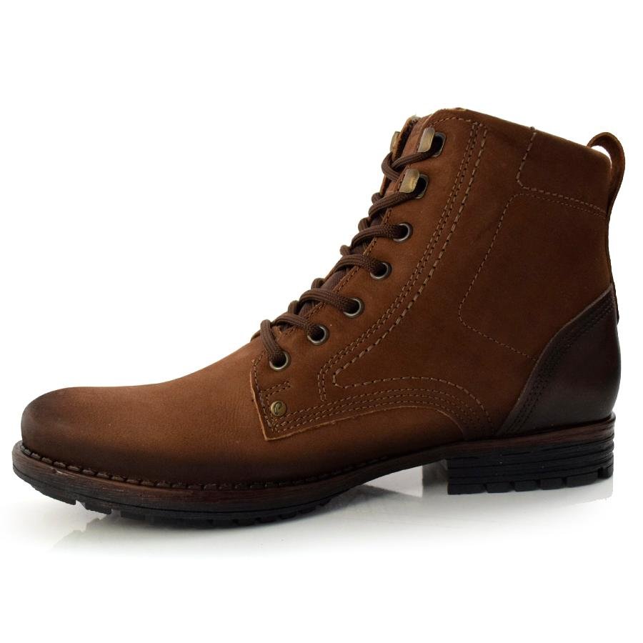 Coturno Masculino de Couro Pegada 180745 Marrom 5