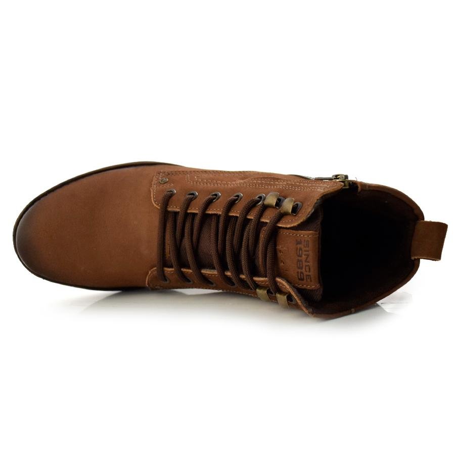 Coturno Masculino de Couro Pegada 180745 Marrom 6