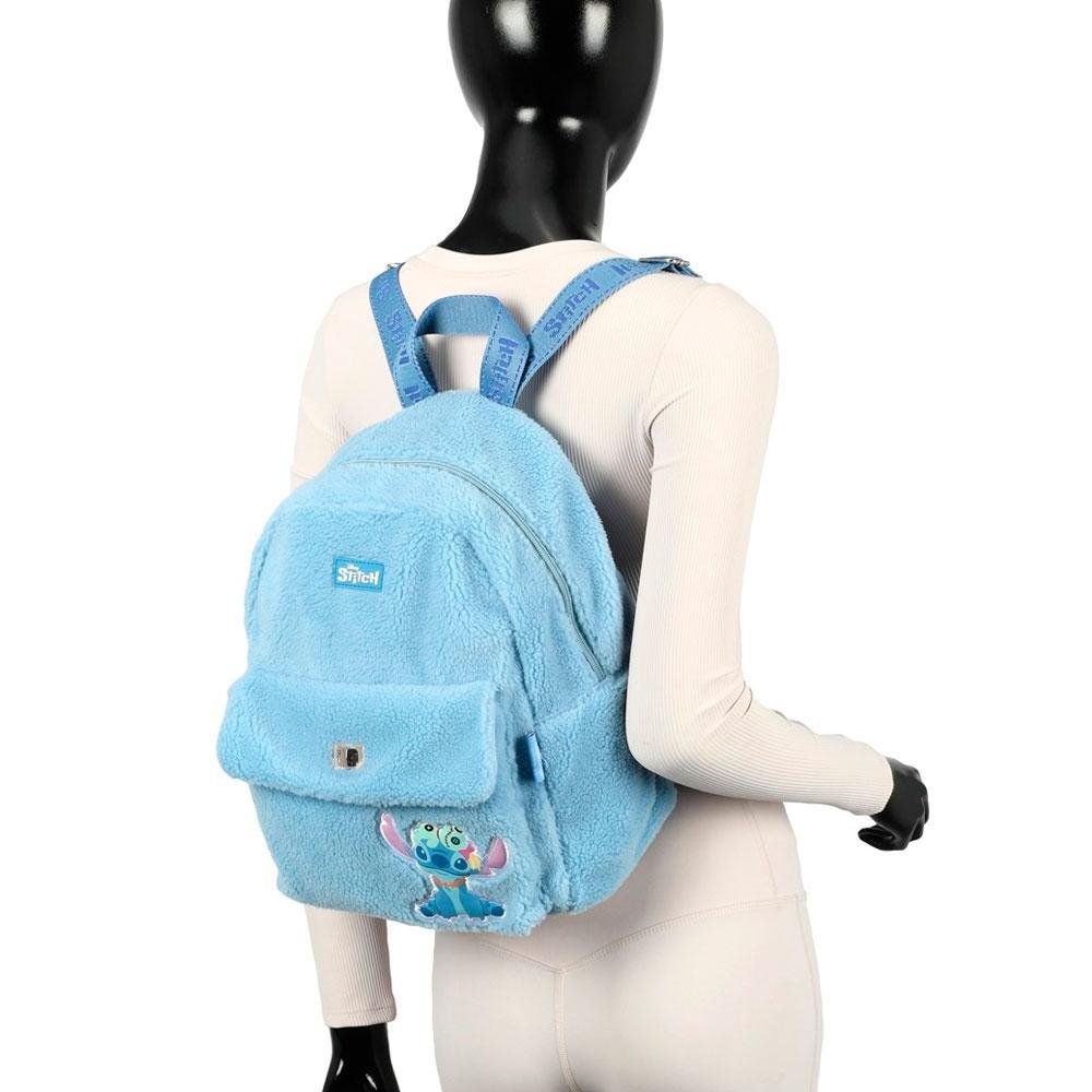 Mochila Infantil Stitch Luxcel BS76024SC Azul 5